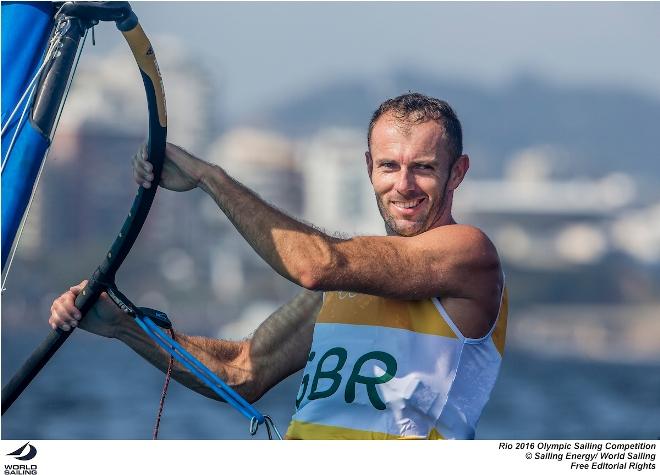 Nick Dempsey on Day 2 at the Rio 2016 Olympics © Sailing Energy / World Sailing